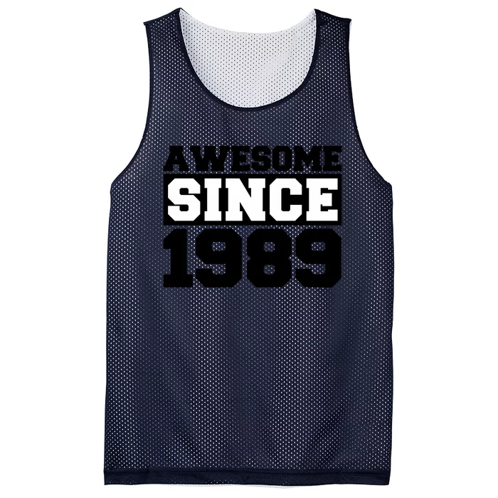 Awesome Since 1989 Mesh Reversible Basketball Jersey Tank