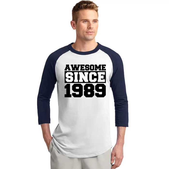 Awesome Since 1989 Baseball Sleeve Shirt