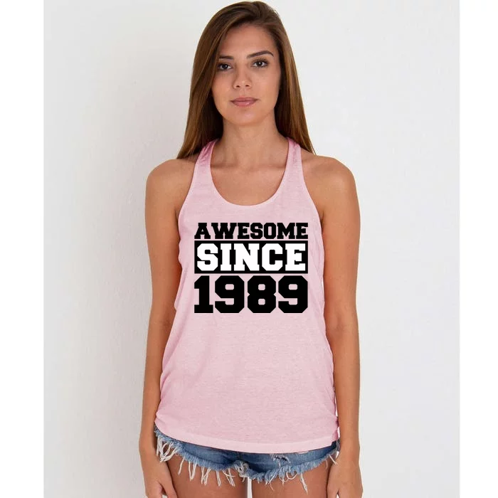 Awesome Since 1989 Women's Knotted Racerback Tank