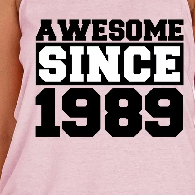 Awesome Since 1989 Women's Knotted Racerback Tank