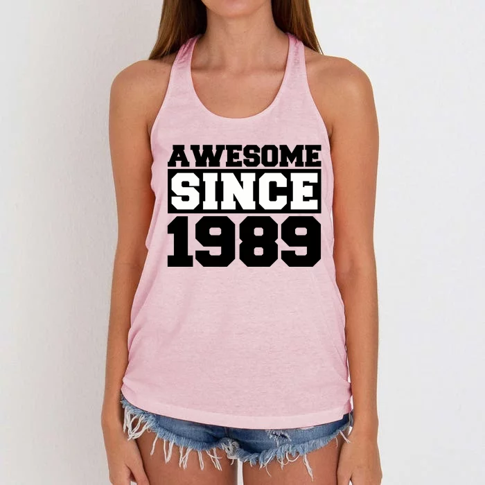 Awesome Since 1989 Women's Knotted Racerback Tank