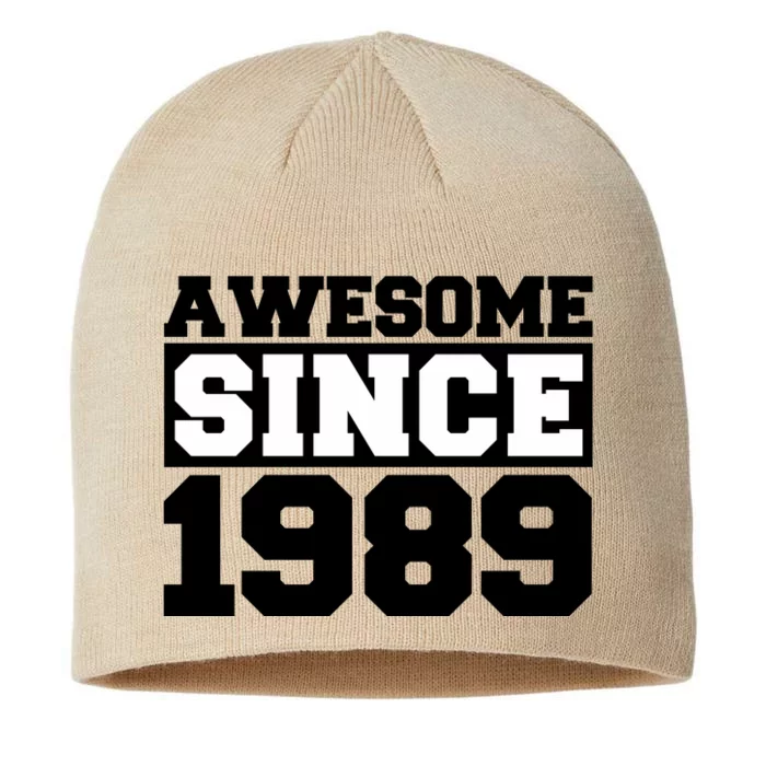 Awesome Since 1989 8 1/2in Sustainable Knit Beanie