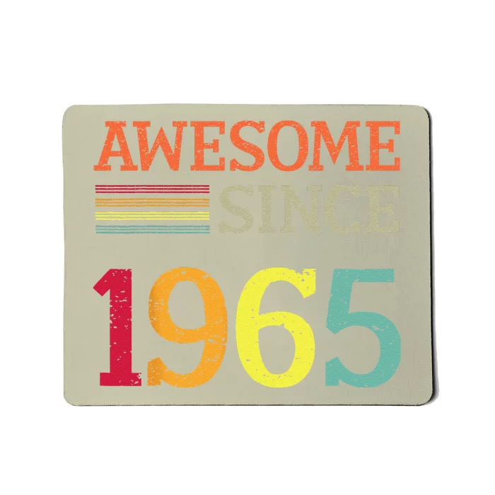 Awesome Since 1965 58th Birthday Retro Vintage Mousepad