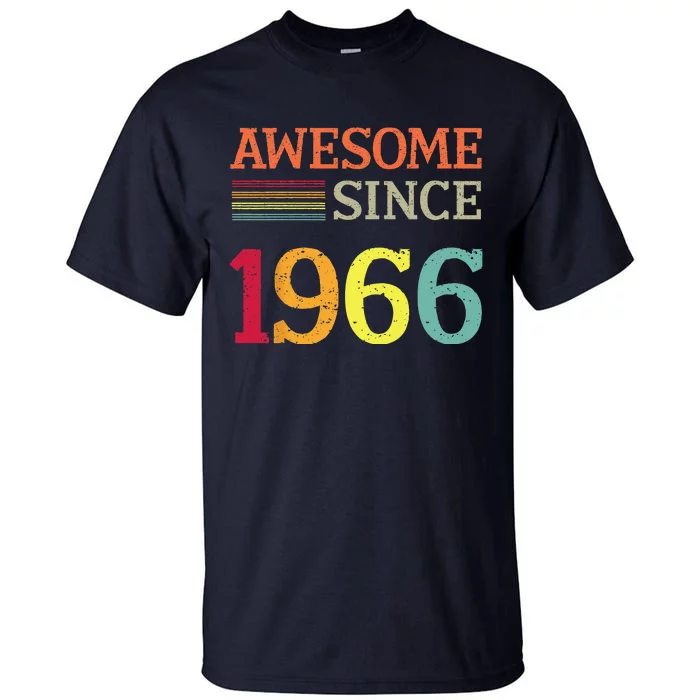 Awesome Since 1966 57th Birthday Retro Vintage Tall T-Shirt