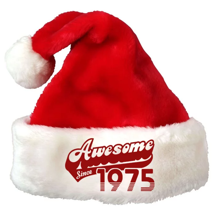 Awesome Since 1975 Premium Christmas Santa Hat