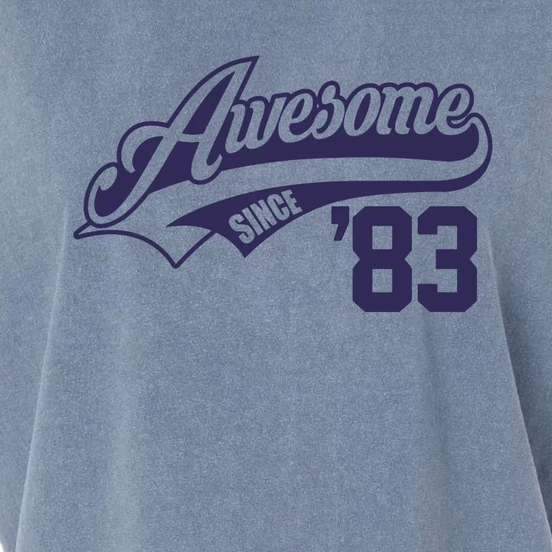 Awesome Since 1983 Funny Garment-Dyed Women's Muscle Tee