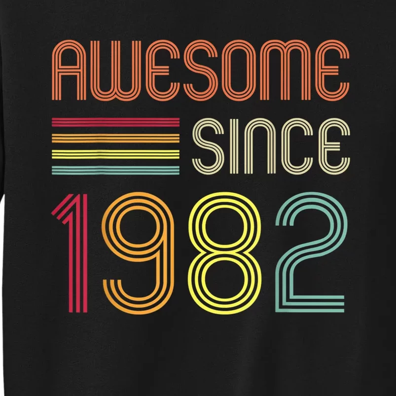 Awesome Since 1982 41st Birthday Retro Tall Sweatshirt