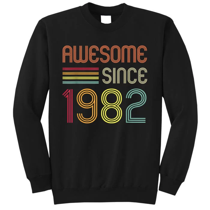 Awesome Since 1982 41st Birthday Retro Tall Sweatshirt