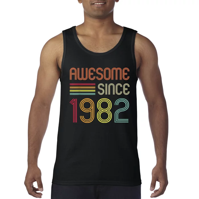 Awesome Since 1982 41st Birthday Retro Tank Top