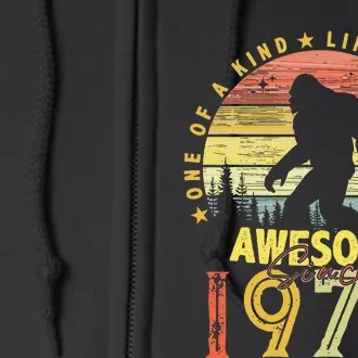 Awesome Since 1974 50th Birthday Gifts Bigfoot Born in 1974 Full Zip Hoodie