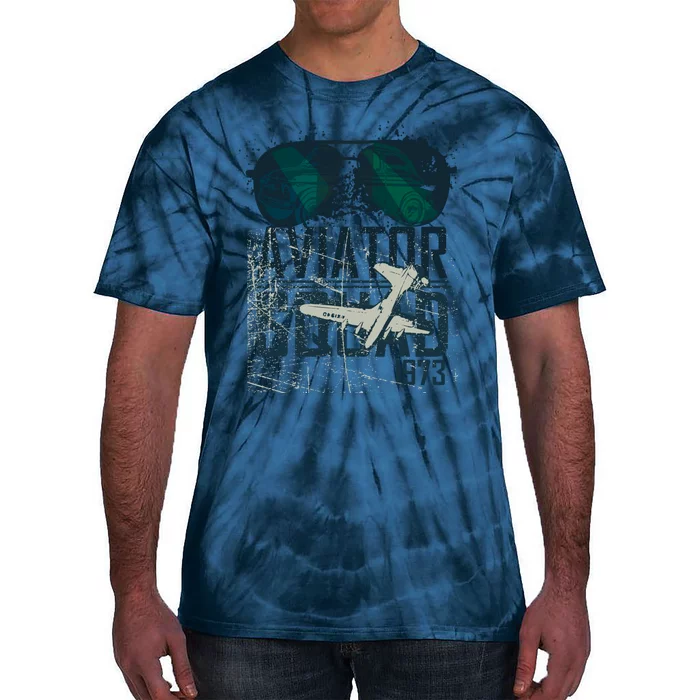 Aviator Squad 1973 Aviator Sunglasses Reflection Squad 1973 Tie-Dye T-Shirt