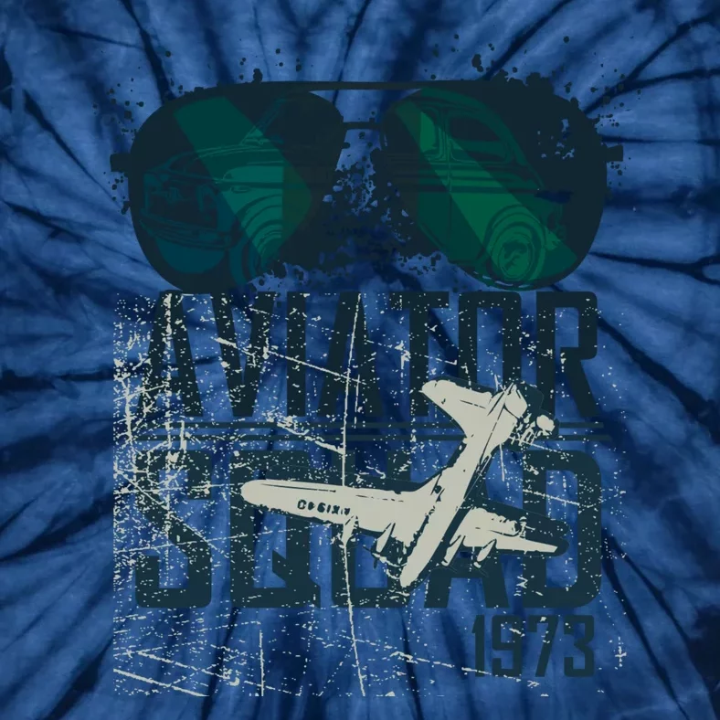 Aviator Squad 1973 Aviator Sunglasses Reflection Squad 1973 Tie-Dye T-Shirt