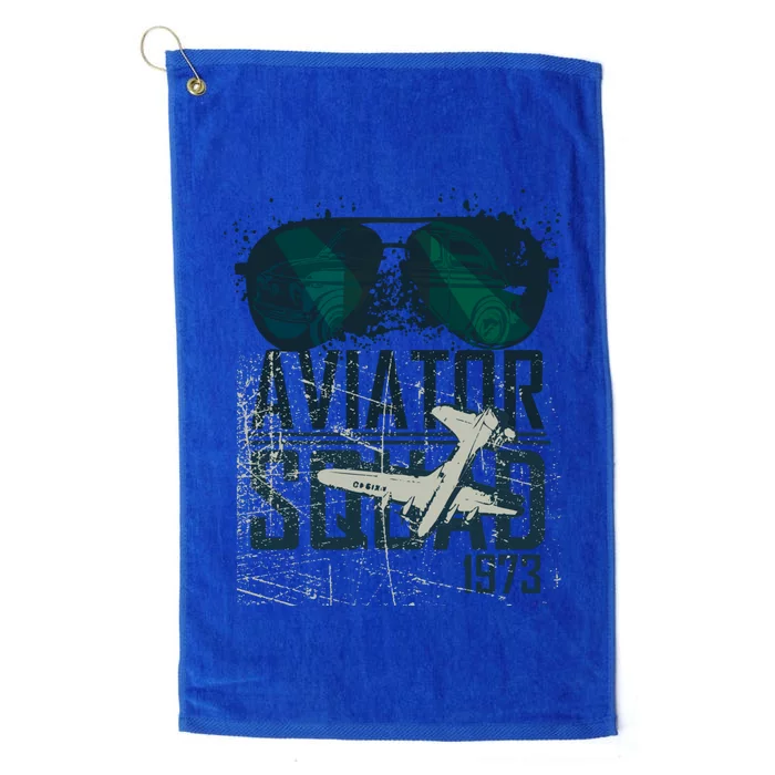 Aviator Squad 1973 Aviator Sunglasses Reflection Squad 1973 Platinum Collection Golf Towel