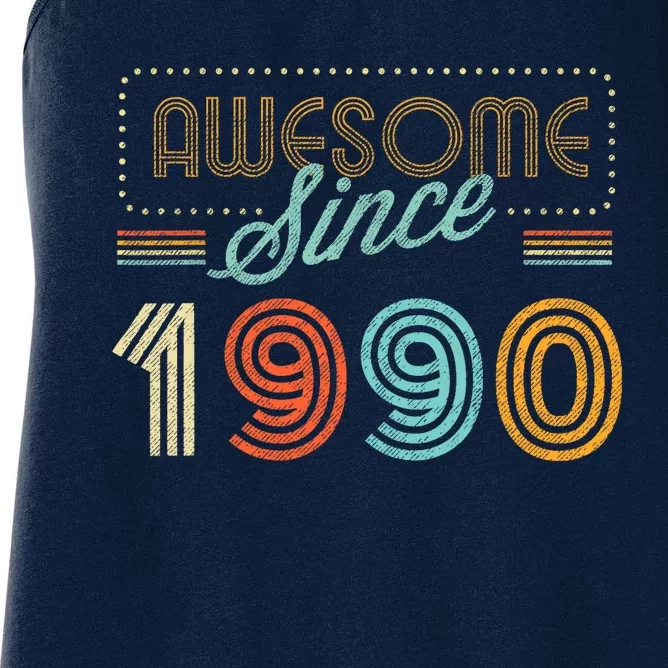 Awesome Since 1990 Year Of Birth Birthday Women's Racerback Tank