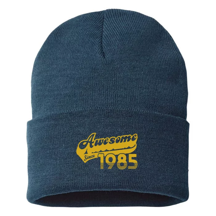 Awesome Since 1985 Sustainable Knit Beanie