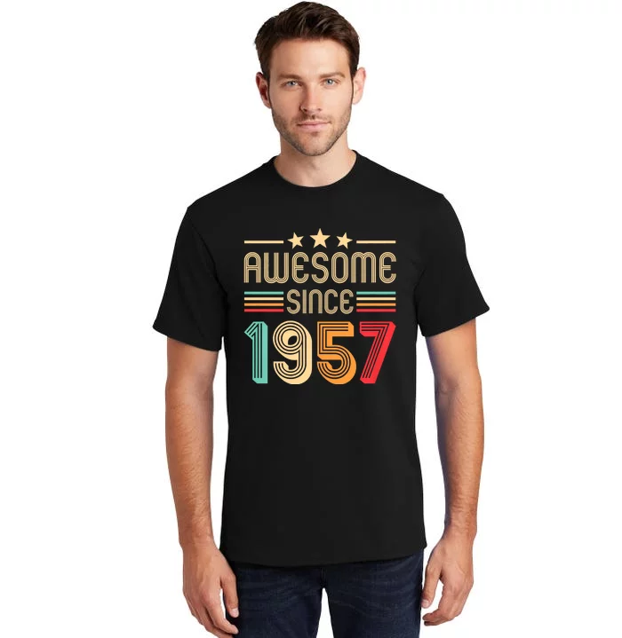 Awesome Since 1957 Birthday Retro Tall T-Shirt