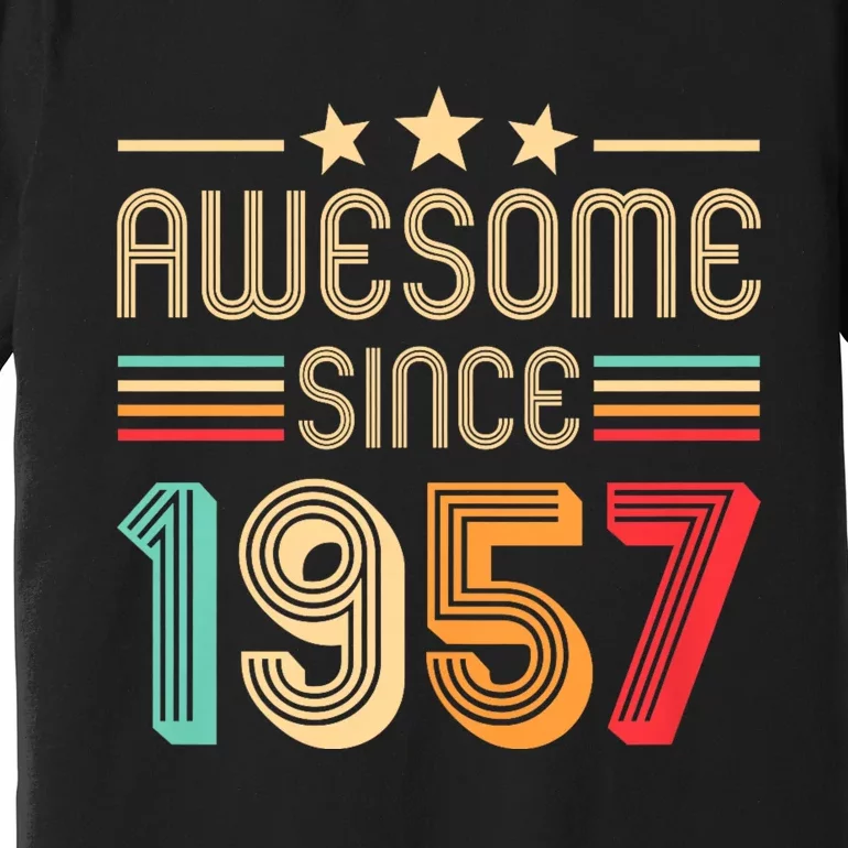 Awesome Since 1957 Birthday Retro Premium T-Shirt