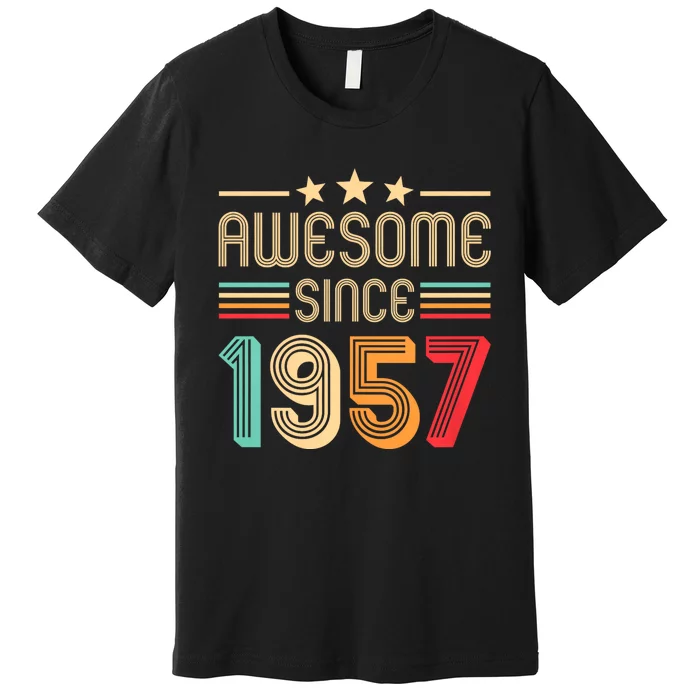 Awesome Since 1957 Birthday Retro Premium T-Shirt