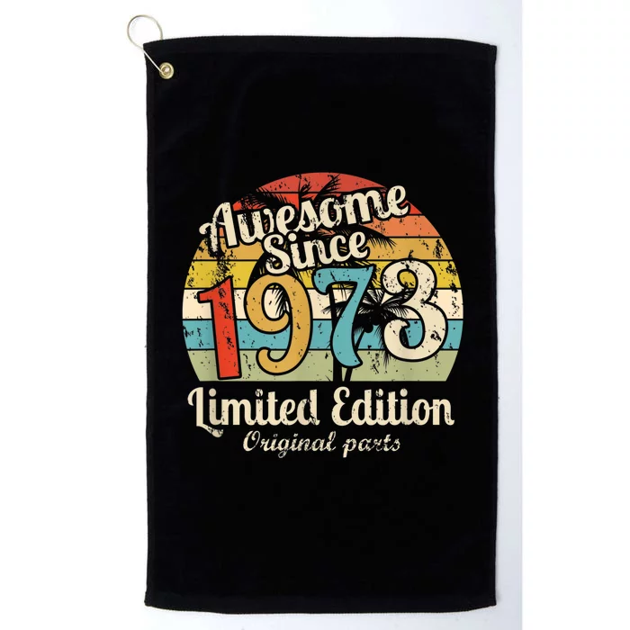 Awesome Since 1973 50 Year Old Bday M.e.n.s WoM.e.n.s 50th Birthday Platinum Collection Golf Towel