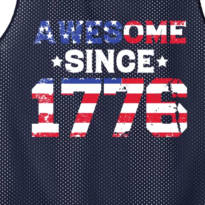 Awesome Since 1776 Patriotic Usa Flag Mesh Reversible Basketball Jersey Tank