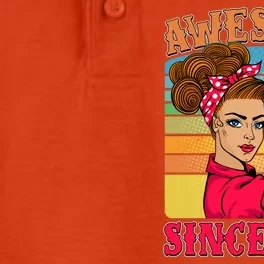 Awesome Since 1924 100th Birthday Messy Bun Rosie The Riveter Dry Zone Grid Performance Polo