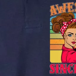 Awesome Since 1924 100th Birthday Messy Bun Rosie The Riveter Softstyle Adult Sport Polo