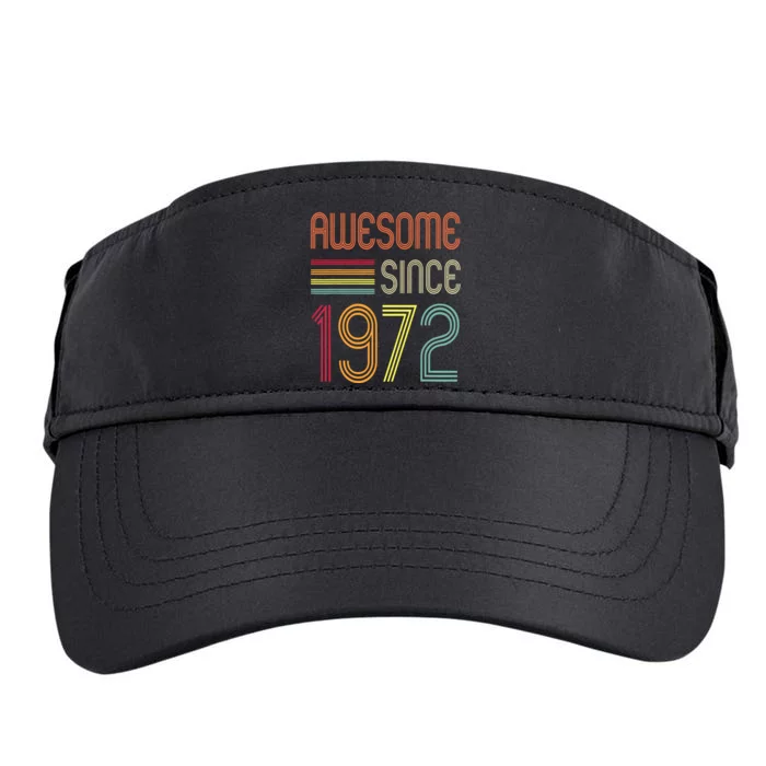 Awesome Since 1972 50th Birthday Retro Adult Drive Performance Visor