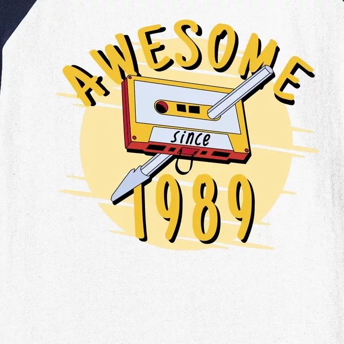 Awesome Since 1989 Baseball Sleeve Shirt