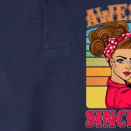 Awesome Since 1964 60th Birthday Messy Bun Rosie The Riveter Softstyle Adult Sport Polo