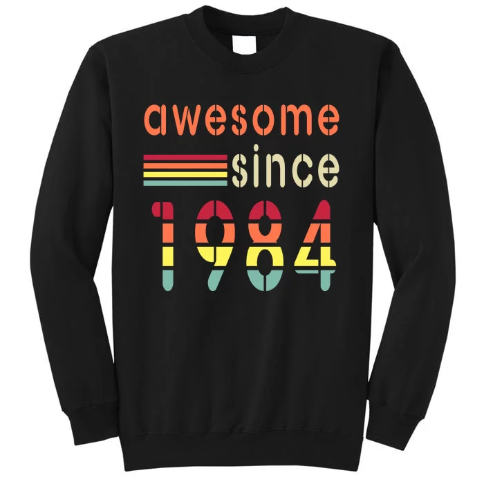 Awesome Since 1984 Birthday Retro Cool Gift Sweatshirt