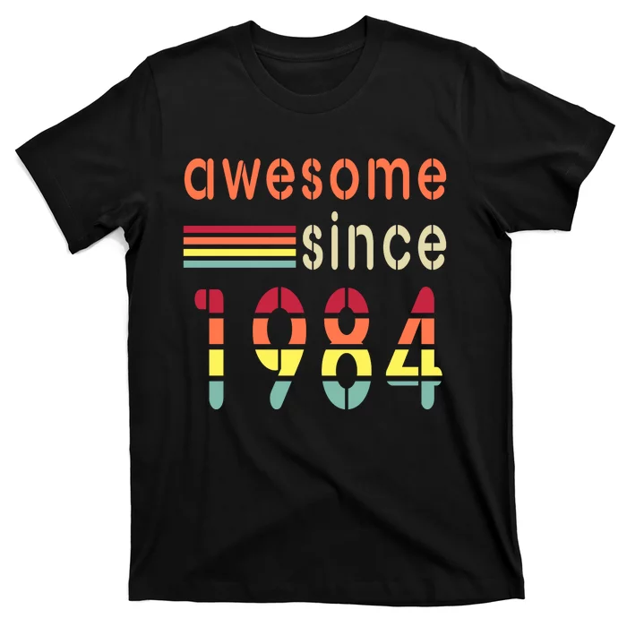 Awesome Since 1984 Birthday Retro Cool Gift T-Shirt