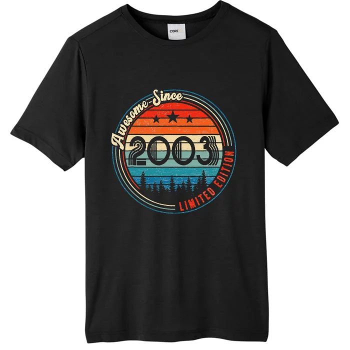 Awesome Since 2003 20 Years Old Vintage Birthday Party ChromaSoft Performance T-Shirt