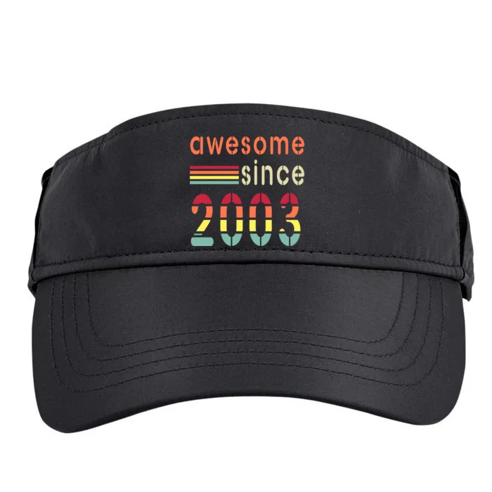 Awesome Since 2003 Birthday Retro Cool Gift Adult Drive Performance Visor