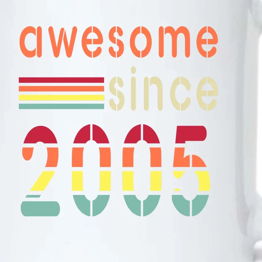 Awesome Since 2005 Birthday Retro Cool Gift Black Color Changing Mug