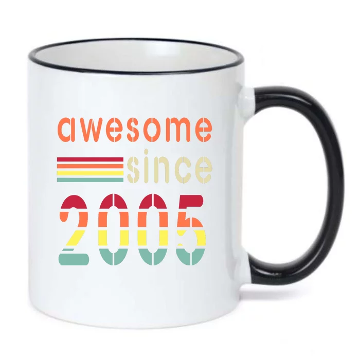 Awesome Since 2005 Birthday Retro Cool Gift Black Color Changing Mug