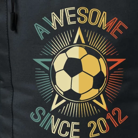 Awesome Since 2012 Soccer Birthday Retro Team Bday Daily Commute Backpack