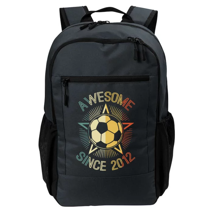 Awesome Since 2012 Soccer Birthday Retro Team Bday Daily Commute Backpack