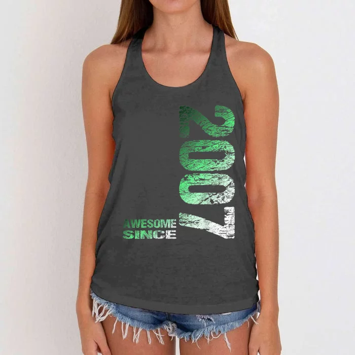 Awesome since 2007 16th Birthday Born 2007 Women's Knotted Racerback Tank