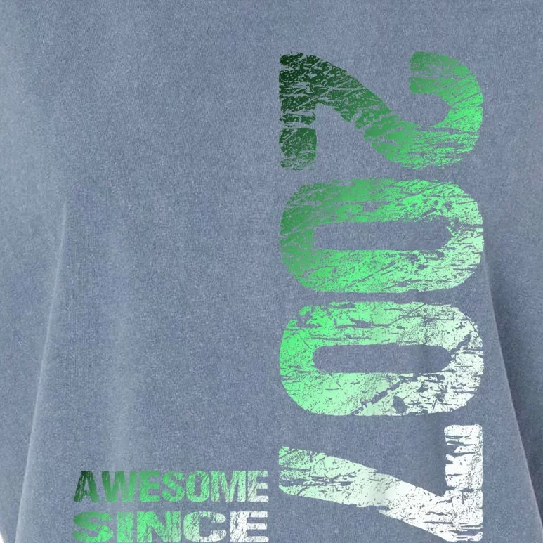 Awesome since 2007 16th Birthday Born 2007 Garment-Dyed Women's Muscle Tee