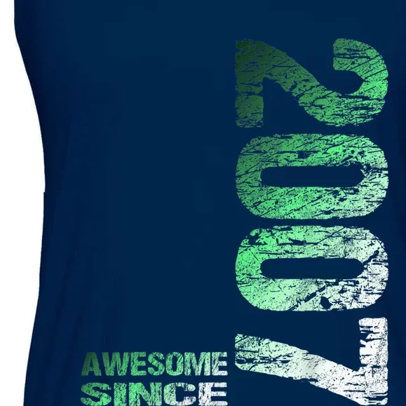 Awesome since 2007 16th Birthday Born 2007 Ladies Essential Flowy Tank