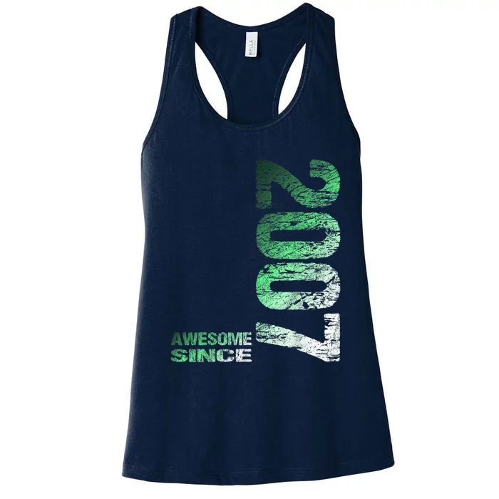 Awesome since 2007 16th Birthday Born 2007 Women's Racerback Tank