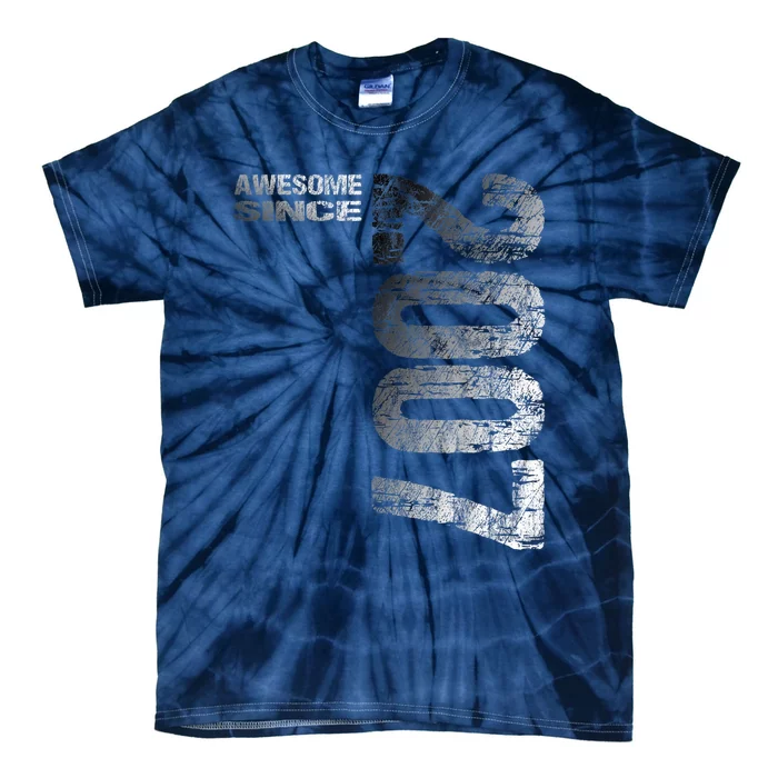 Awesome since 2007 16th Birthday Born 2007 Tie-Dye T-Shirt