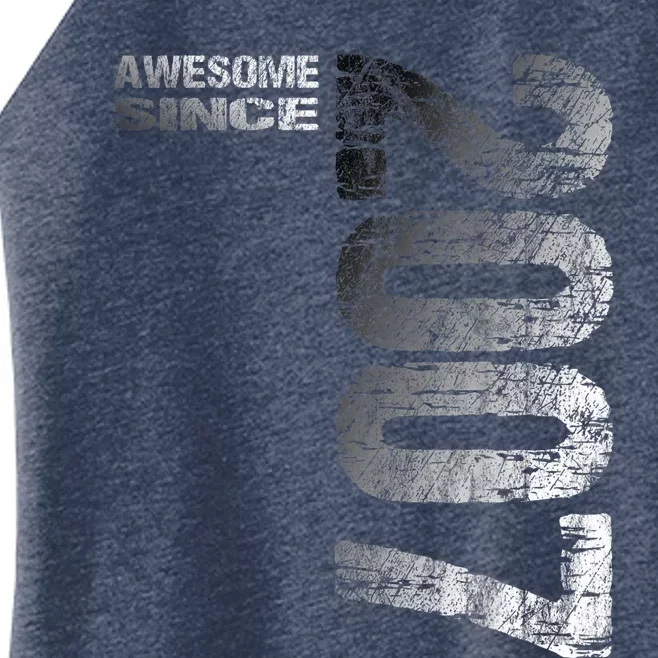 Awesome since 2007 16th Birthday Born 2007 Women’s Perfect Tri Rocker Tank