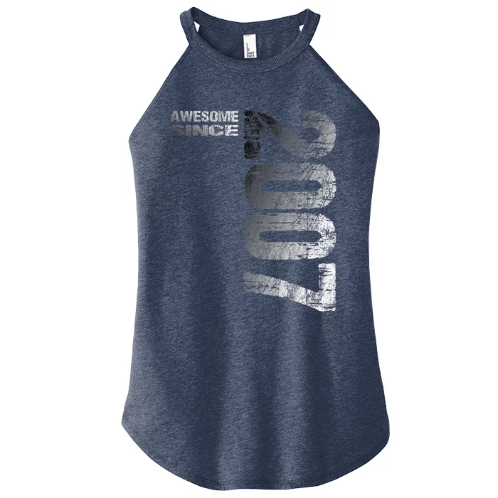 Awesome since 2007 16th Birthday Born 2007 Women’s Perfect Tri Rocker Tank