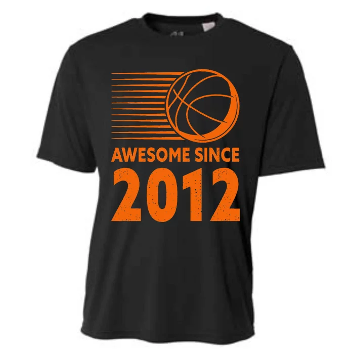 Awesome Since 2012 Basketball 11th Birthday Cooling Performance Crew T-Shirt