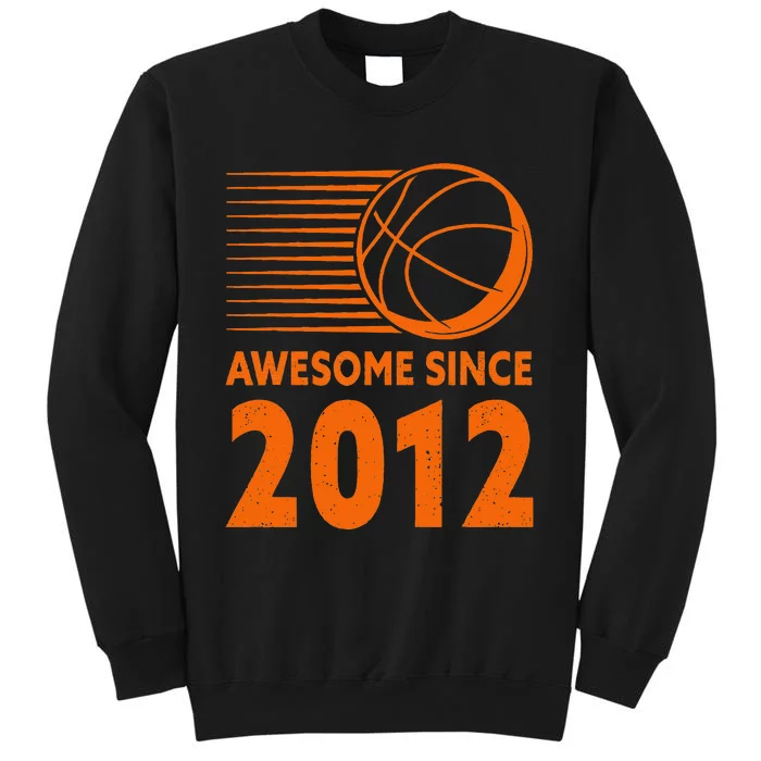 Awesome Since 2012 Basketball 11th Birthday Sweatshirt