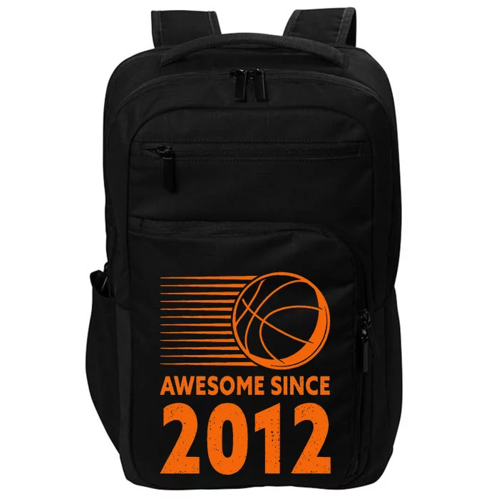 Awesome Since 2012 Basketball 11th Birthday Impact Tech Backpack