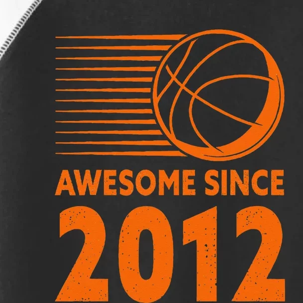 Awesome Since 2012 Basketball 11th Birthday Toddler Fine Jersey T-Shirt