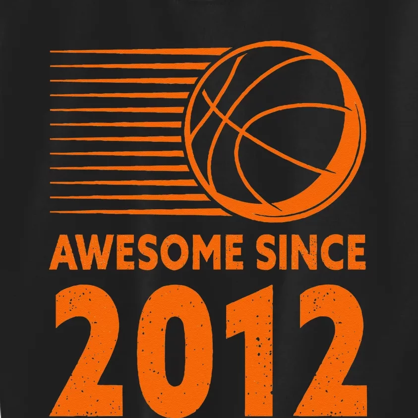 Awesome Since 2012 Basketball 11th Birthday Kids Sweatshirt