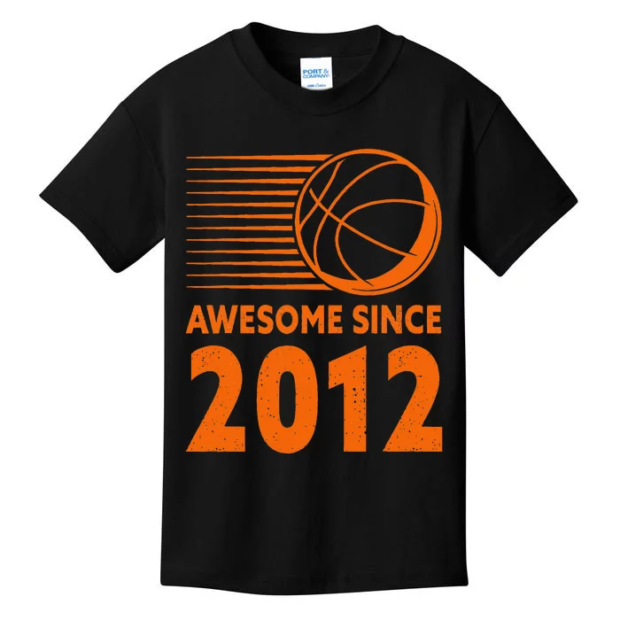 Awesome Since 2012 Basketball 11th Birthday Kids T-Shirt